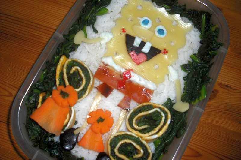 spongebob japanese bento