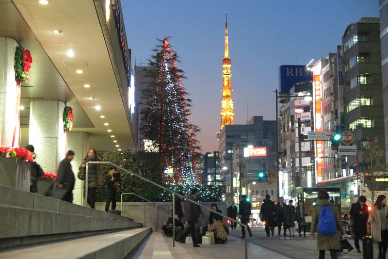 hamamatsucho street tokyo tower