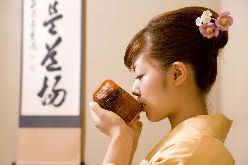 tea ceremony drinking tea