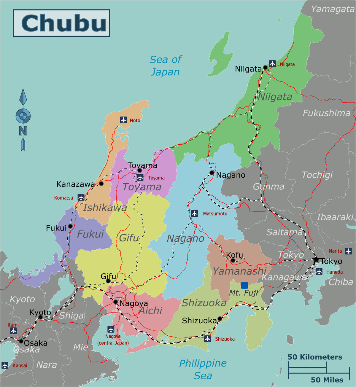 Chubu region | Japan travel guide region by region