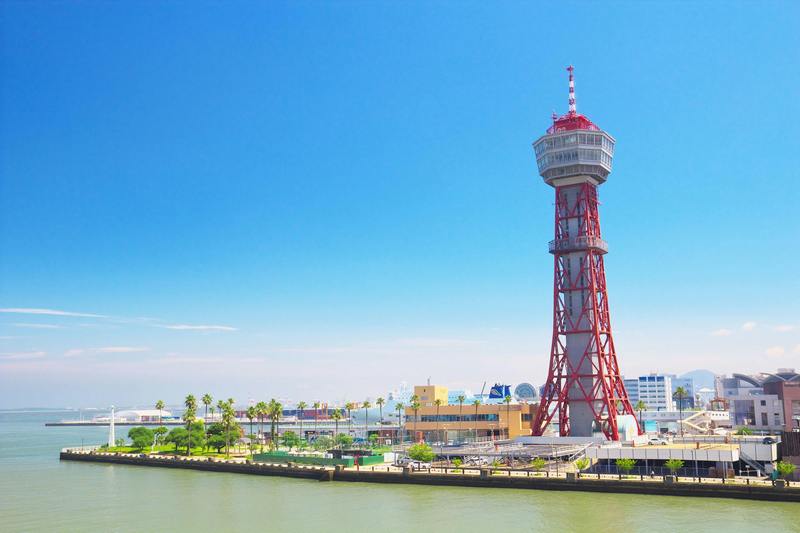hakata port from the sea