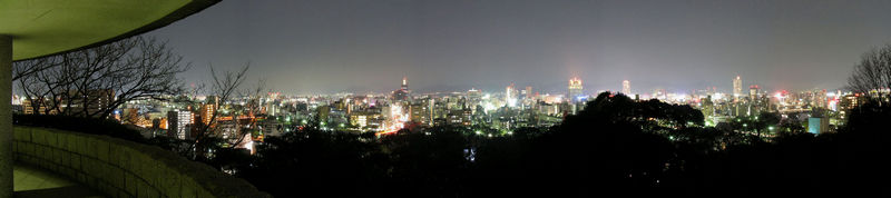 night view of hiroshima from hijiyama