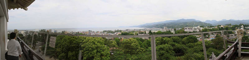 view from odawara castle keep