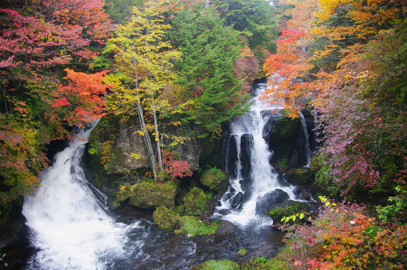 Ryuzu waterfall in Okunikko