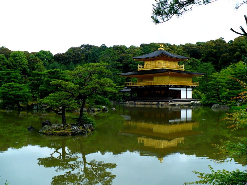 temple kinkakuji golden pavillon kyoto