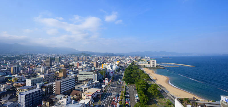 view from beppu tower