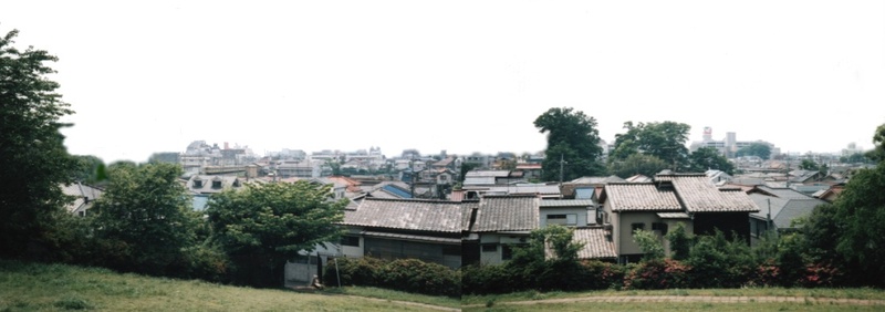 vista da collina di higashikurume nel 1987
