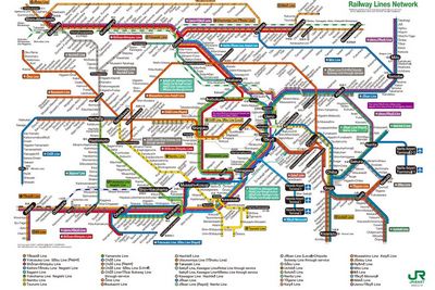 jr lines map of tokyo region