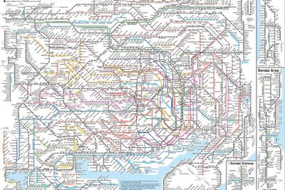 greater tokyo area map of metro and railway lines