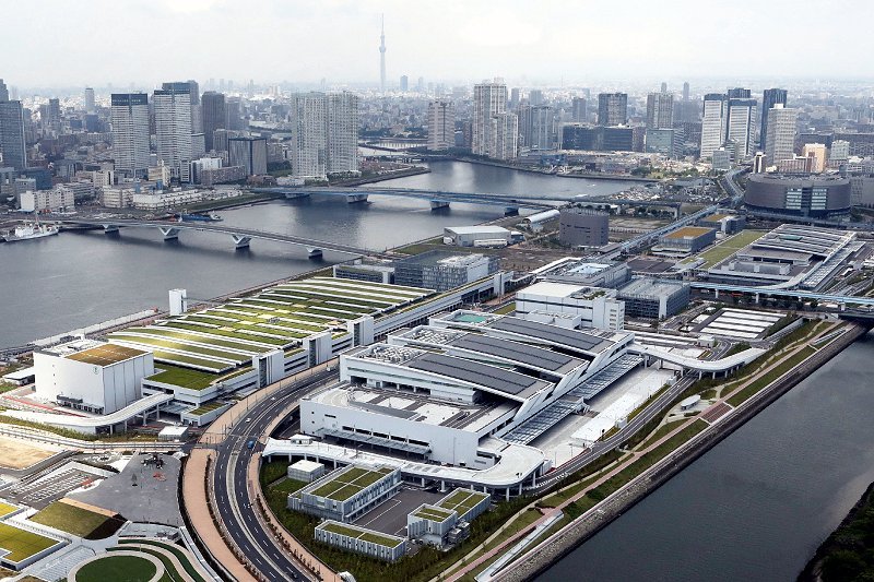 toyosu fish market dall'alto